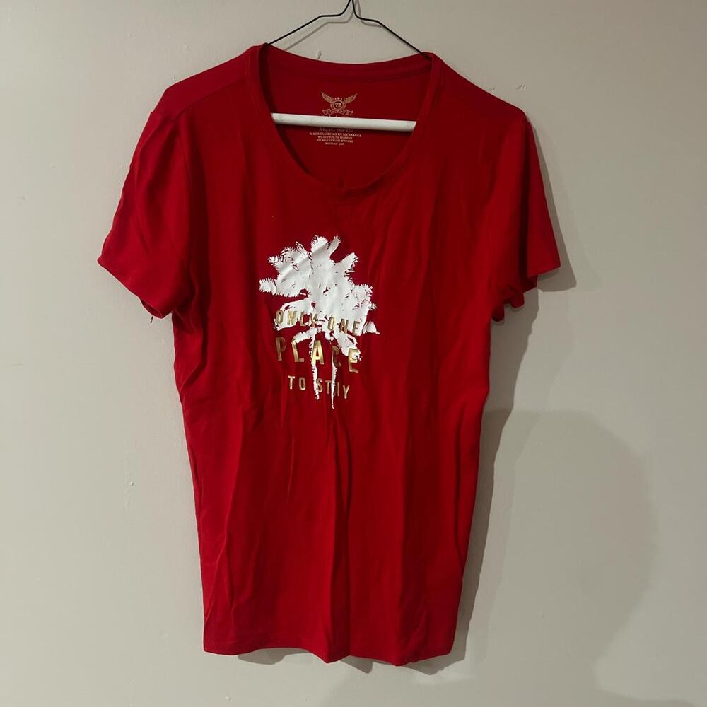 Red and white vintage